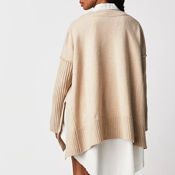 Free People Orion A Line Tunic Sweater NWT - Picture 3 of 13